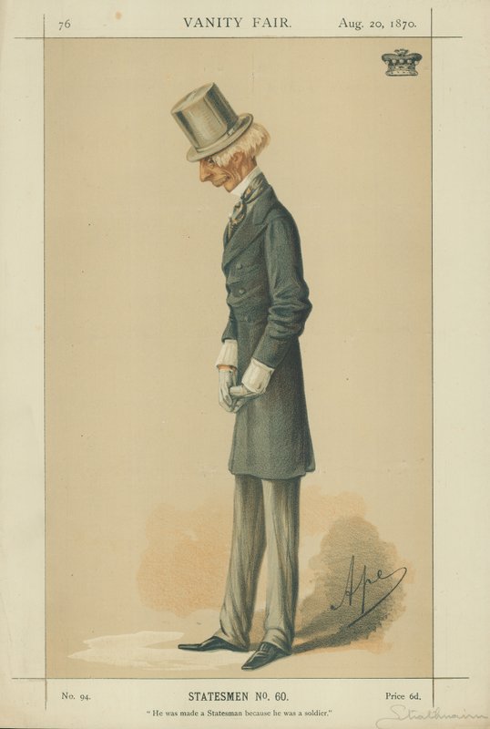 Lord Strathnairn, Asker olduğu için Devlet Adamı yapıldı, 20 Ağustos 1870, Vanity Fair çizgi filmi by Carlo Pellegrini