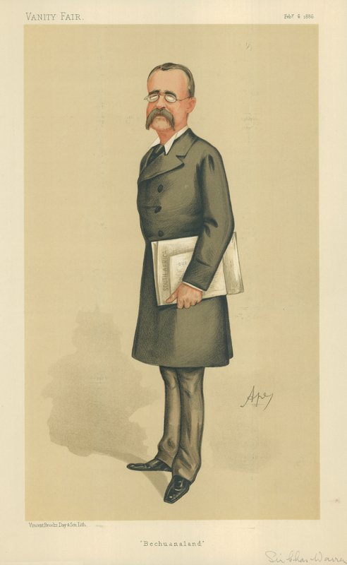 Tümgeneral Sir Charles Warren, Bechuanaland, 6 Şubat 1886, Vanity Fair karikatürü by Carlo Pellegrini