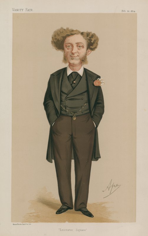 Bay Albert Grant Milletvekili; Leicester kare; 21 Şubat 1874; Vanity Fuarı; karikatür by Carlo Pellegrini