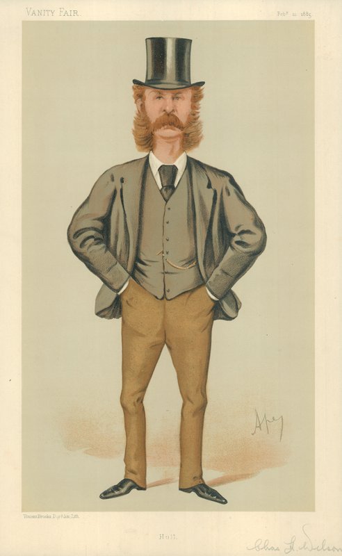 Bay Charles Henry Wilson, Hull, 21 Şubat 1885, Vanity Fair karikatürü by Carlo Pellegrini