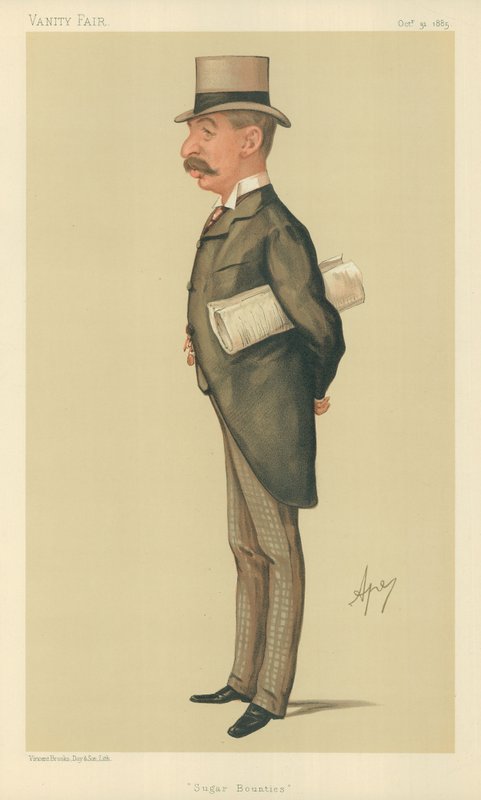 Bay Charles Thomson Ritchie, Şeker ödülleri, 31 Ekim 1885, Vanity Fair karikatürü by Carlo Pellegrini