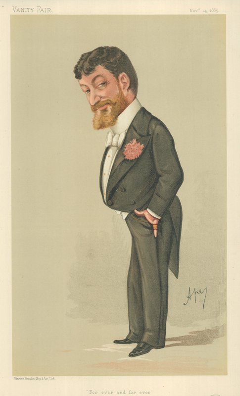Signor Paolo Tosti, Sonsuza dek, 14 Kasım 1885, Vanity Fair karikatürü by Carlo Pellegrini