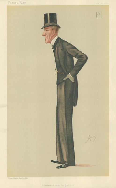 Sir Edward Robert Sullivan, siyasette sağduyu, 13 Haziran 1885, Vanity Fair karikatürü by Carlo Pellegrini