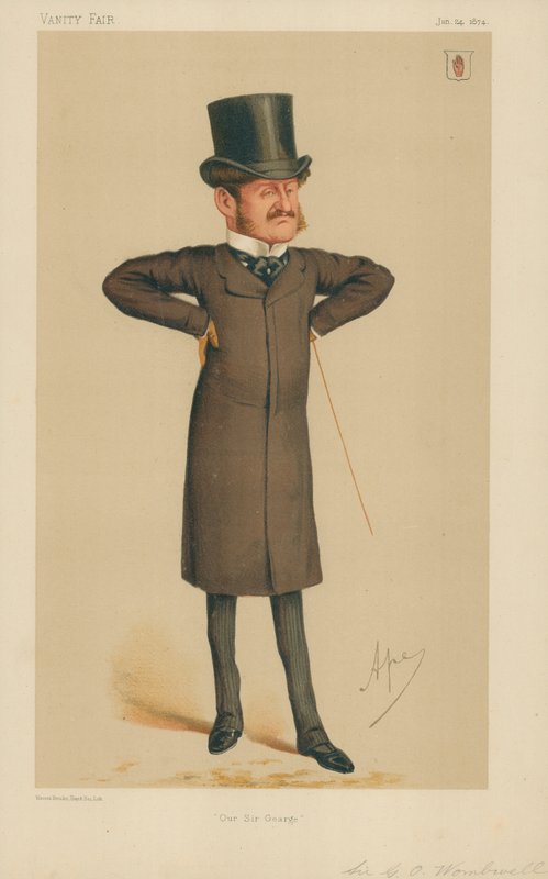 Sir George Orby Wombwell, Sir George, 24 Ocak 1874, Vanity Fair karikatürü by Carlo Pellegrini