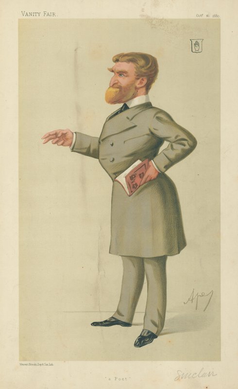 Sir John George Sinclair, Bir şair, 16 Ekim 1880, Vanity Fair karikatürü by Carlo Pellegrini