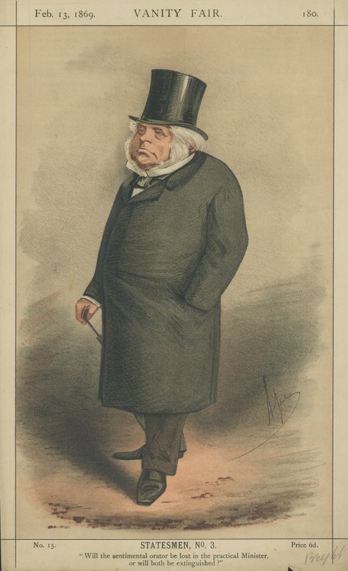Çok Saygıdeğer John Bright (renkli taş) by Carlo Pellegrini