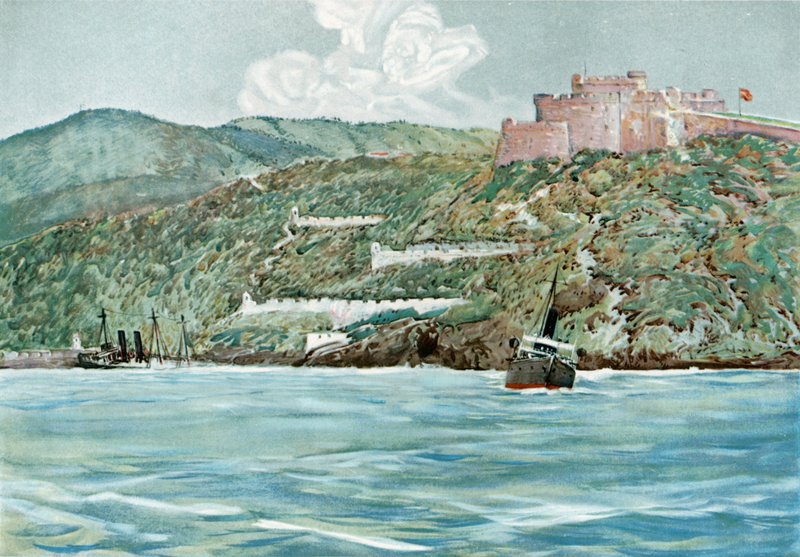 Santiago Limanı Girişi, 7 Temmuz 1898 by Carlton Theodore Chapman