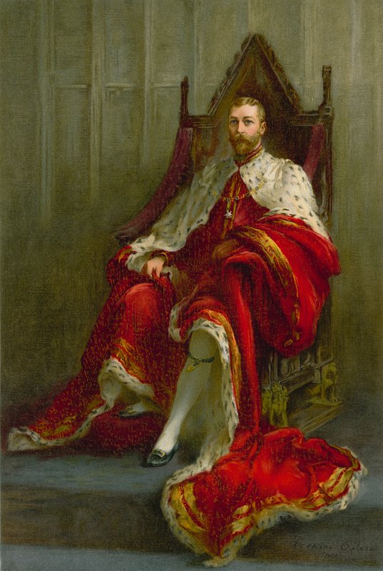 Kral George V, taç giyme yılında by Catherine Ouless
