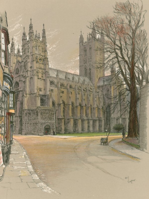 Canterbury Katedrali by Cecil Charles Windsor Aldin