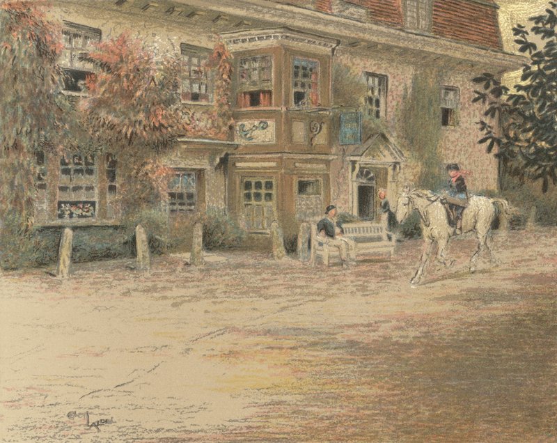 The Anchor Inn, Liphook by Cecil Charles Windsor Aldin