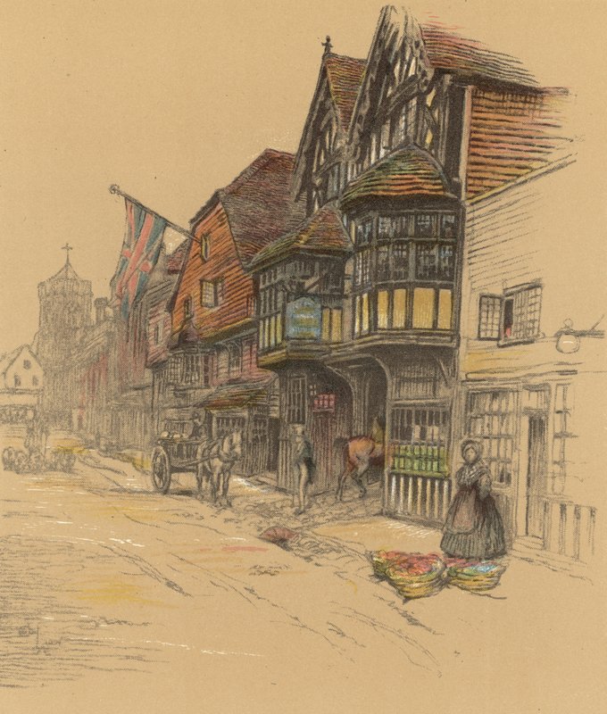George Inn, Salisbury by Cecil Charles Windsor Aldin
