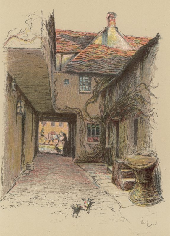 Kings Head, Malmesbury by Cecil Charles Windsor Aldin