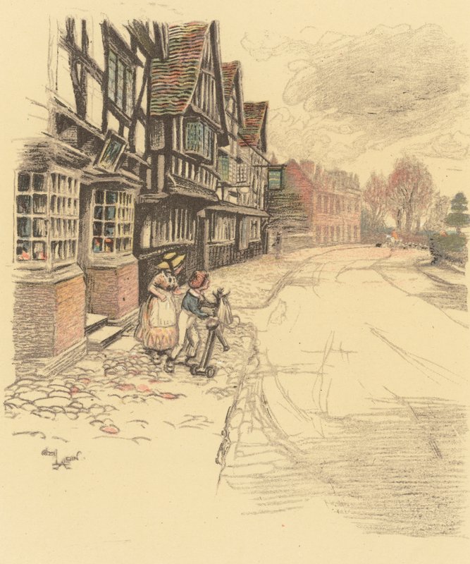 Kings Head, Ombersley by Cecil Charles Windsor Aldin