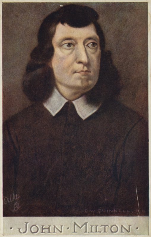 John Milton (1608-1674), English poet  by Cecil Watson Quinnell
