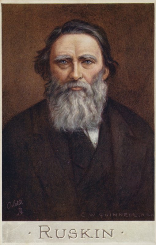 John Ruskin (1819-1900), İngiliz yazar, sanat eleştirmeni, sanatçı ve sosyal düşünür by Cecil Watson Quinnell