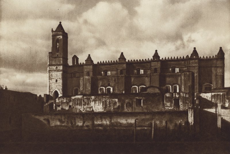 Meksika: Tepeapa, Ruina de Monasterio (s/b fotoğraf) by Cecile Seler Sachs