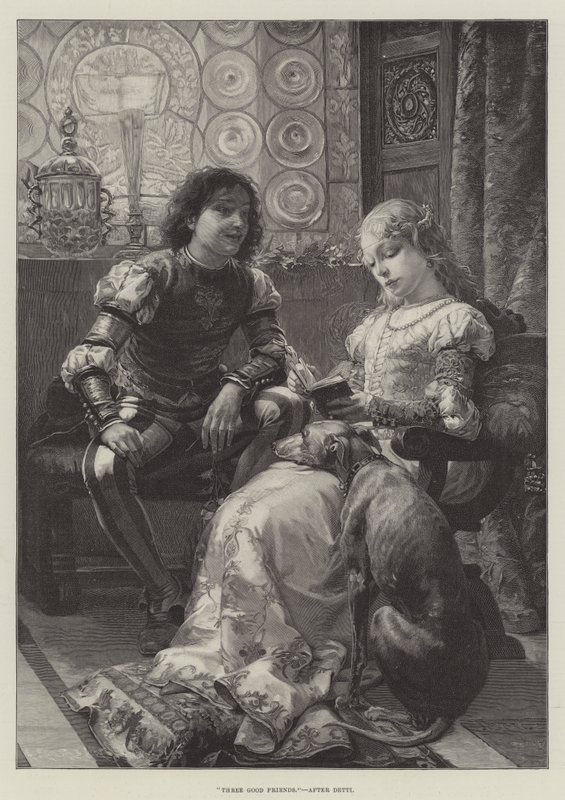 Üç İyi Arkadaş by Cesare Auguste Detti
