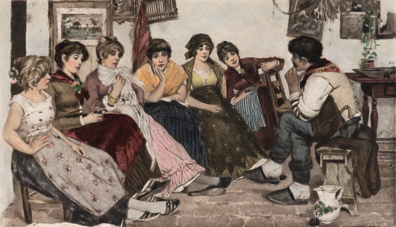 Heptameron (renkli fotogravür) by Cesare Laurenti