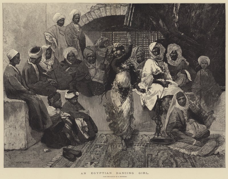 Mısırlı Dans Eden Kız by Charles Auguste Loye