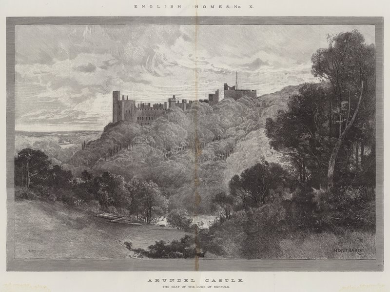 Arundel Kalesi by Charles Auguste Loye