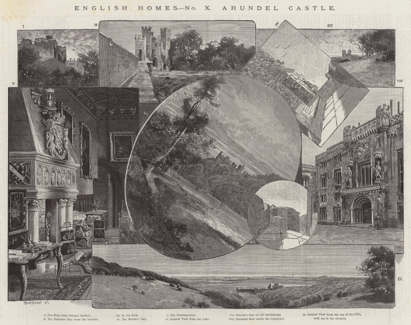 Arundel Kalesi by Charles Auguste Loye