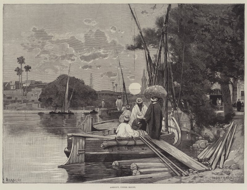 Assiout, Yukarı Mısır by Charles Auguste Loye