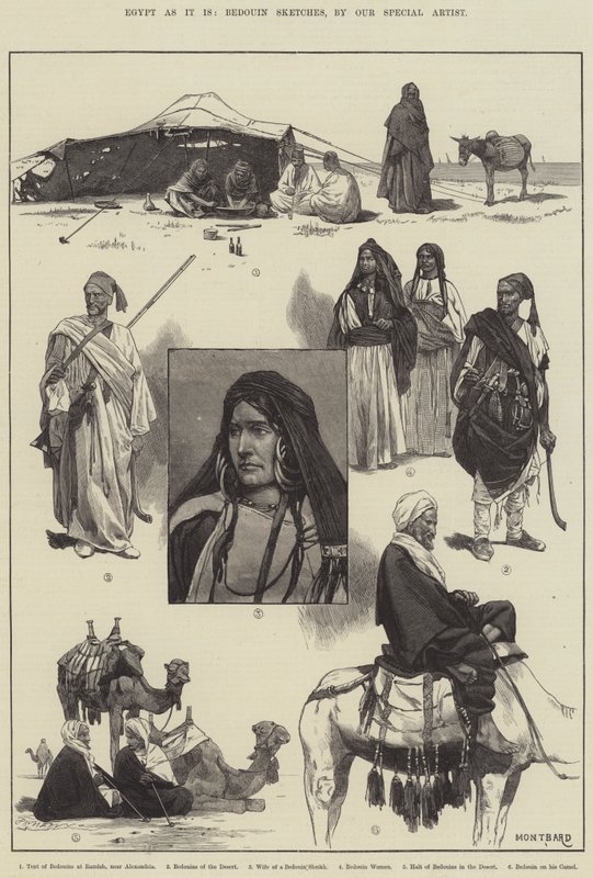 olduğu gibi Mısır, Bedevi Eskizleri by Charles Auguste Loye