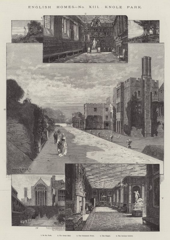 Knole Parkı by Charles Auguste Loye