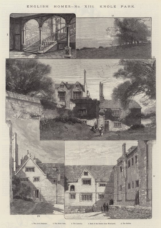Knole Parkı by Charles Auguste Loye