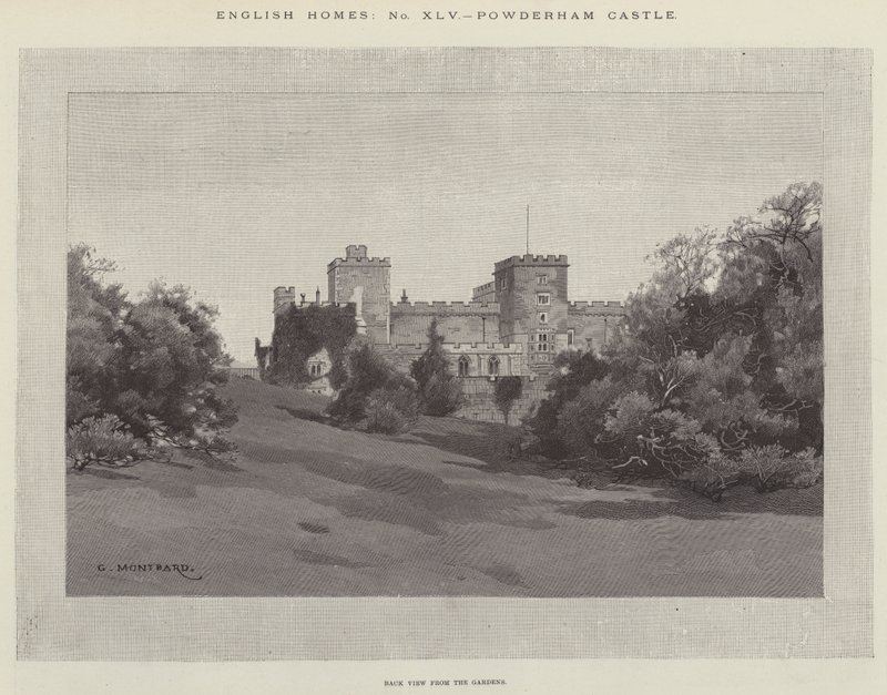 Powderham Kalesi by Charles Auguste Loye
