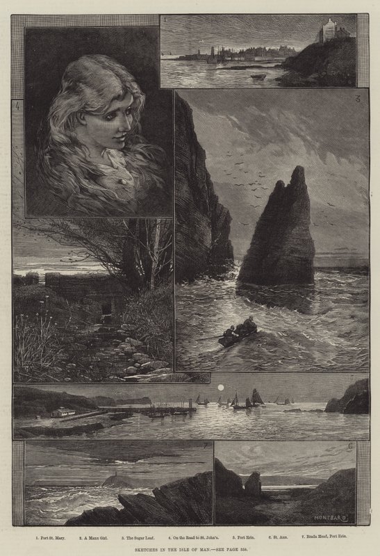 Man Adası'ndaki Eskizler by Charles Auguste Loye