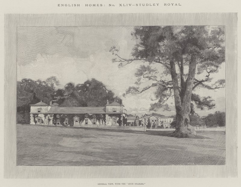 Studley Royal  by Charles Auguste Loye