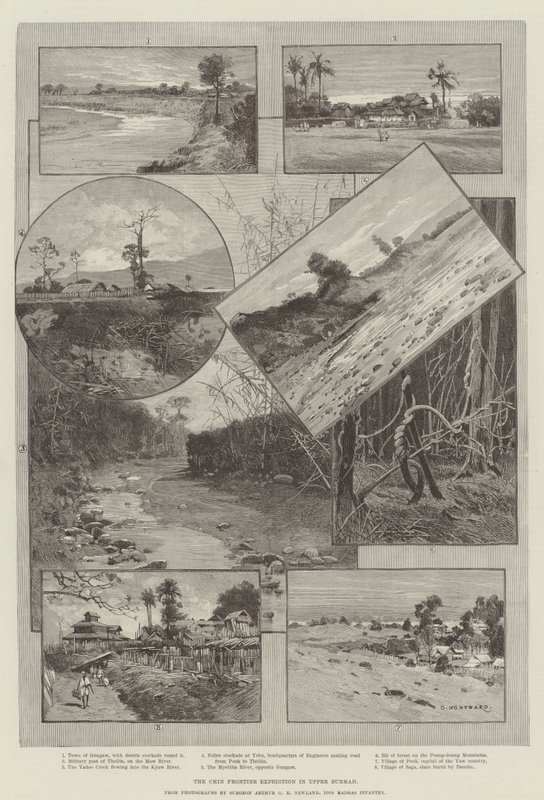 Yukarı Burma'daki Çene Sınırı Seferi by Charles Auguste Loye
