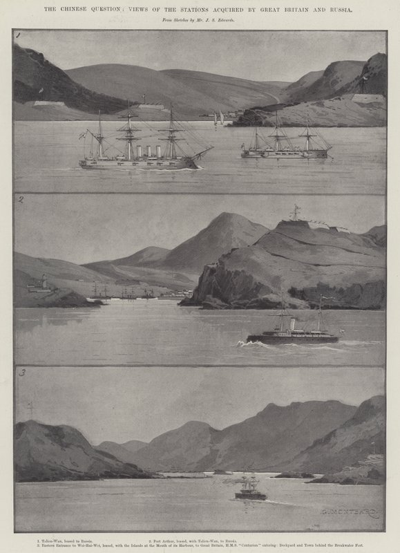 Çin Sorunu, İngiltere ve Rusya'nın Satın Aldığı İstasyonların Görüşleri by Charles Auguste Loye