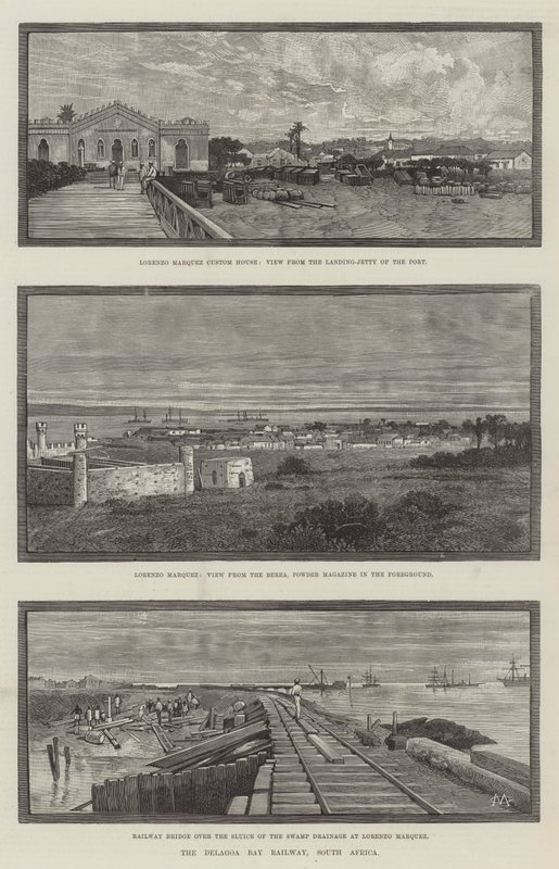 Delagoa Körfezi Demiryolu, Güney Afrika by Charles Auguste Loye