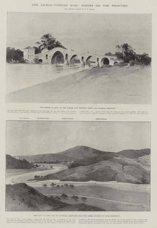 Yunan-Türk Savaşı, Sınırdan Sahneler by Charles Auguste Loye