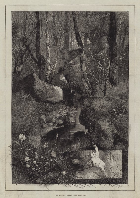 Aylar, Nisan by Charles Auguste Loye