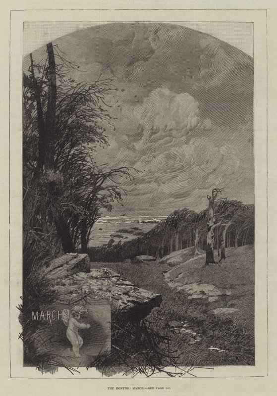 Aylar, Mart by Charles Auguste Loye