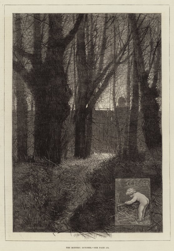 Aylar, Ekim by Charles Auguste Loye
