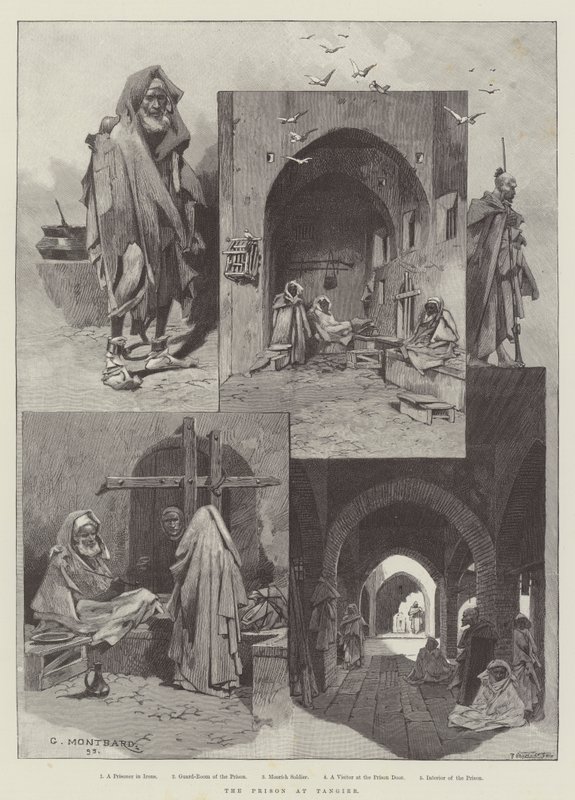 ಟ್ಯಾಂಜಿಯರ್ ಟರ್ಕ್‌ನಲ್ಲಿರುವ ಜೈಲು by Charles Auguste Loye