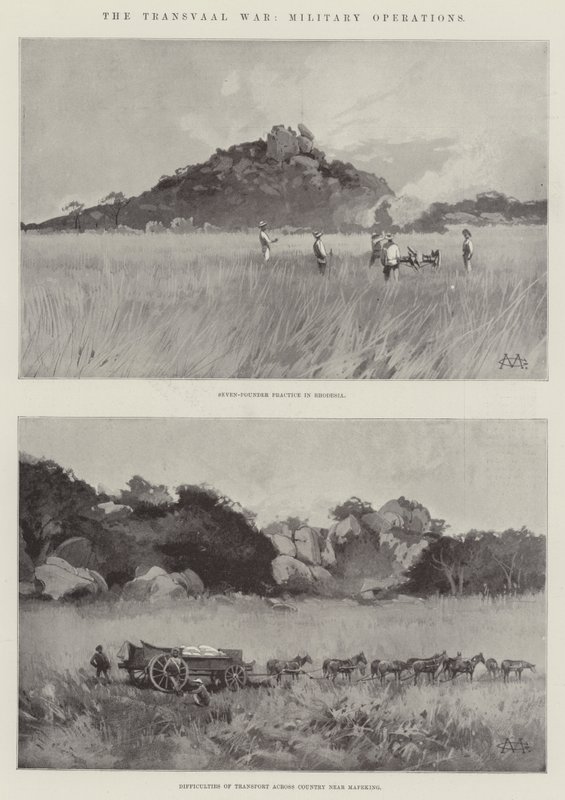 Transvaal Savaşı, Askeri Operasyonlar by Charles Auguste Loye
