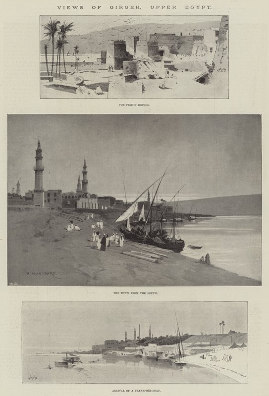 Girgeh, Yukarı Mısır Manzaraları by Charles Auguste Loye