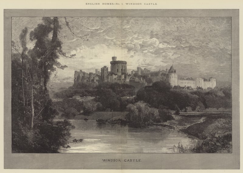 Windsor Kalesi by Charles Auguste Loye
