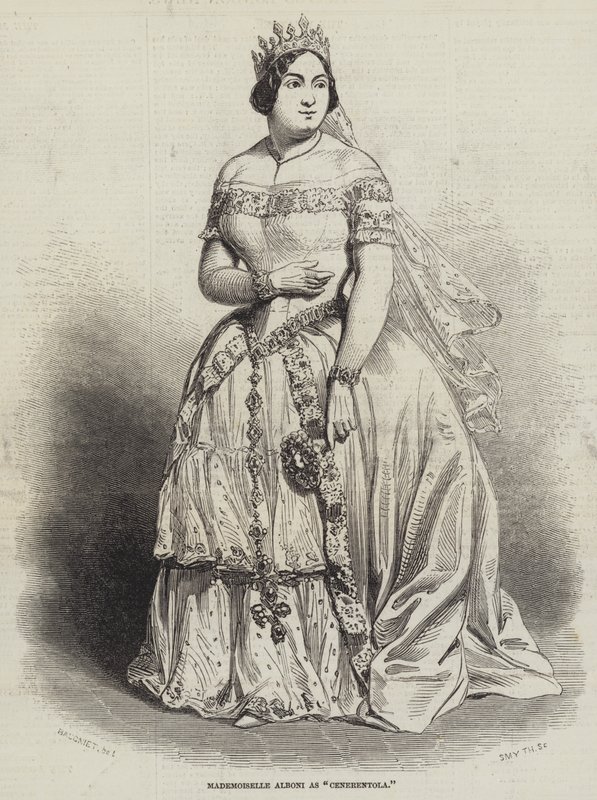 Külkedisi olarak Matmazel Alboni by Charles Baugniet