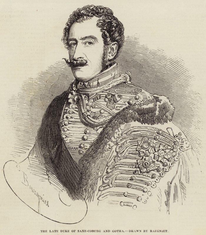 Saxe-Coburg ve Gotha Geç Dükü by Charles Baugniet