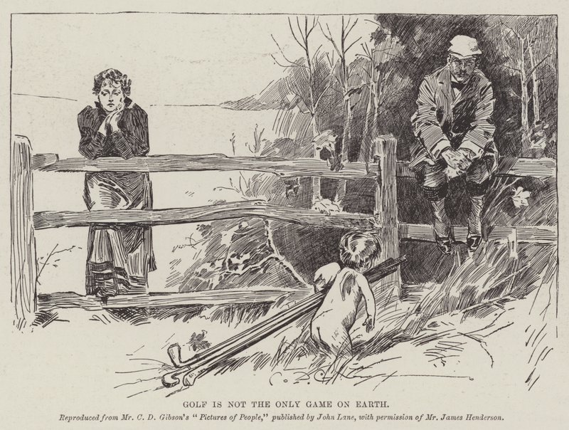 Golf Dünyadaki Tek Oyun Değil by Charles Dana Gibson