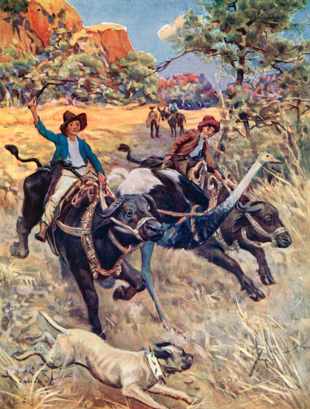 İsviçreli Robinson Ailesi için İllüstrasyon by Charles Daniel Ward