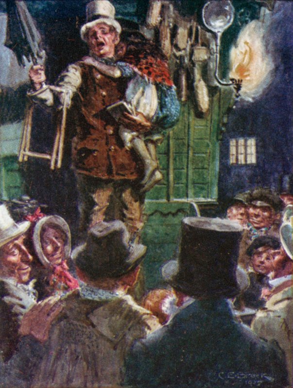 Illustration for Doctor Marigolds Prescription by Dickens  by Charles Edmund after Brock