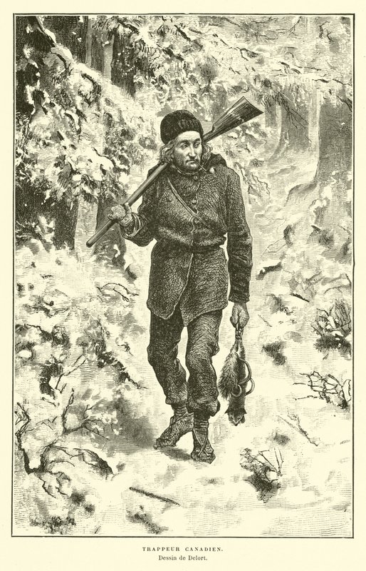 Kanadalı tuzakçı by Charles Edouard Delort
