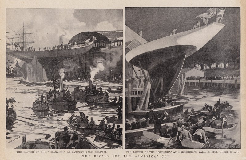 Amerika Kupası'nın Rakipleri by Charles Edward Dixon